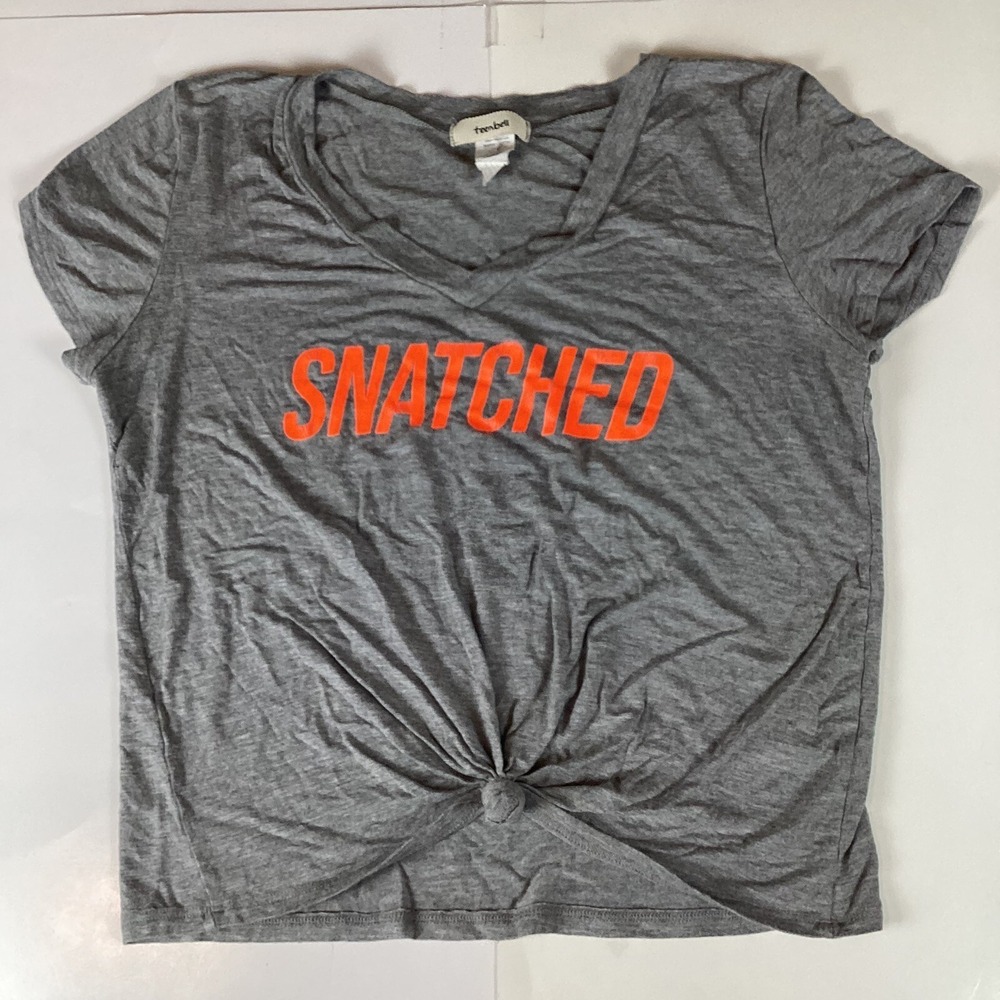 Teenbell Womens T Shirt Top Blouse Size M Medium Stretch Comfort Casual Gray